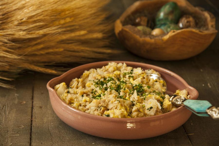 Sugestão de Migas de Bacalhau